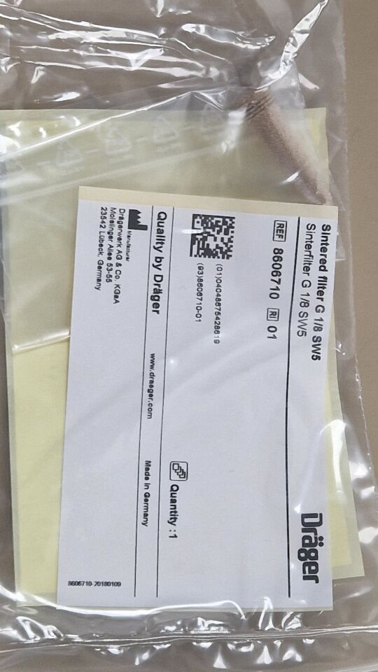 Drager 8606710 sintered filter G 1/8 SW5