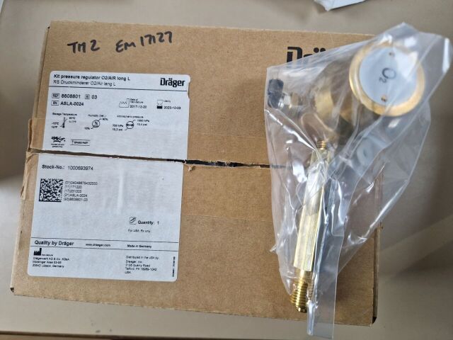 DRAEGER evita LONG PRESSURE REGULATOR KIT, O2/AIR 8608801