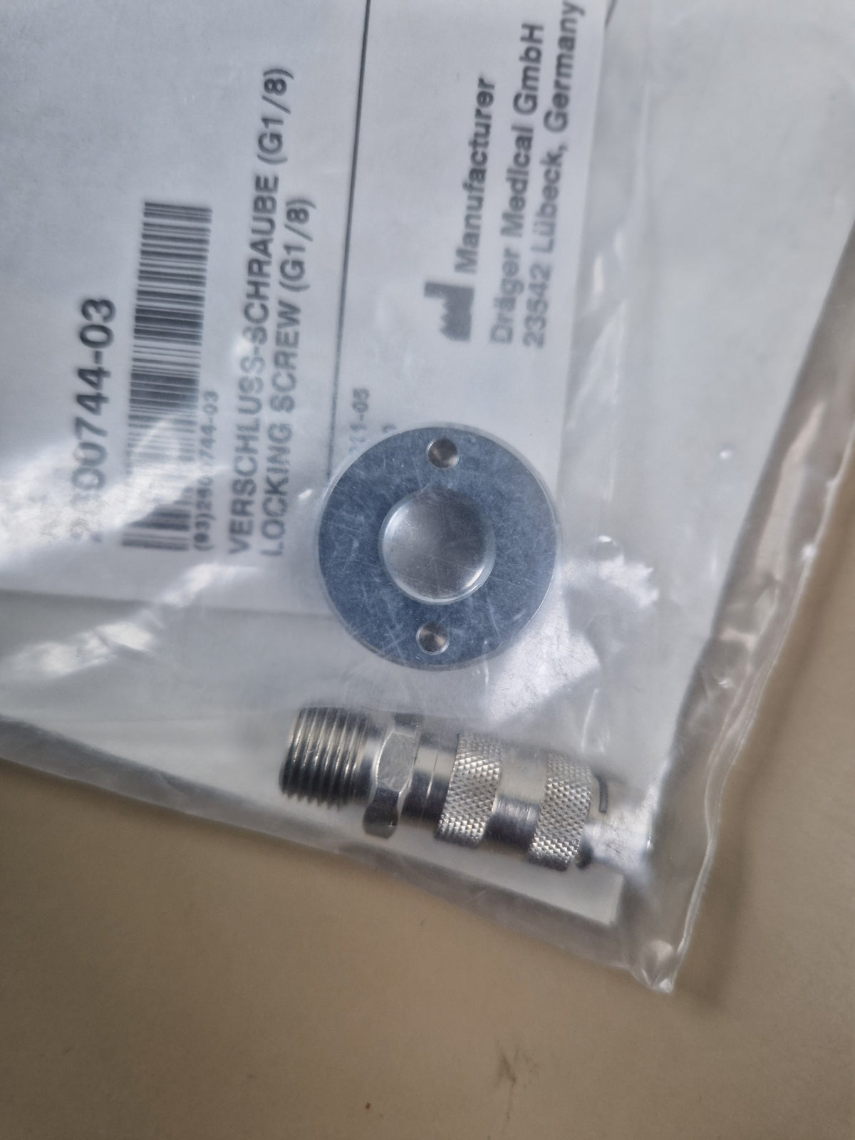Dräger 2600751-02 sample gas return upgrade kit parts