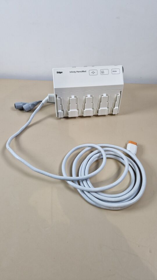 DRAGER SIEMENS Infinity HemoMed Pod Cardiac Output Module with 4 invasive pressures P/N 5588822