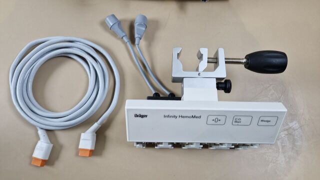 DRAGER SIEMENS Infinity HemoMed Pod Cardiac Output Module with 4 invasive pressures P/N 5588822