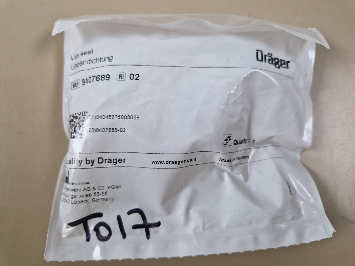 Dräger 8407689 lip seal original packaging label