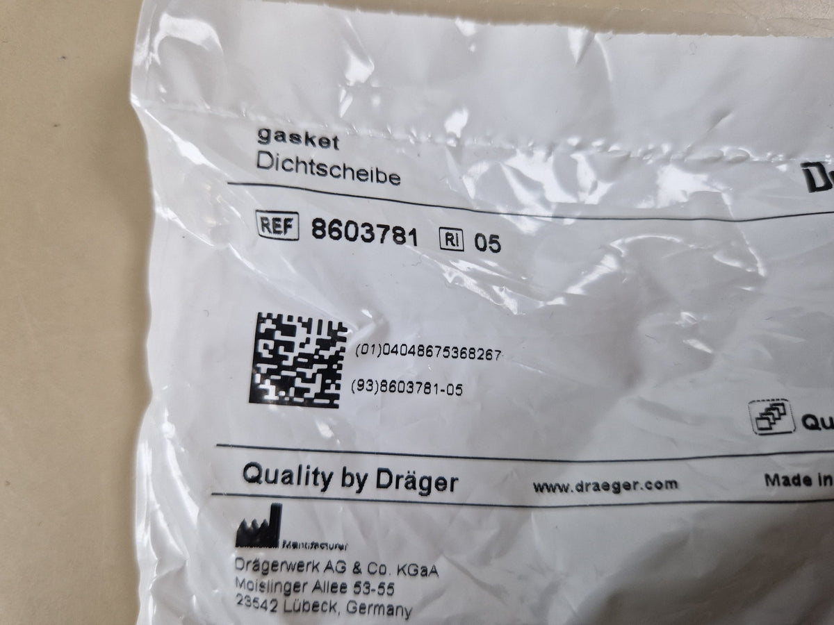 Dräger 8603781 gasket original packaging label