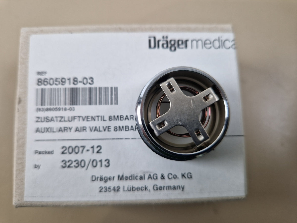 Dräger 8605918-03 Auxiliary Air Valve 8mbar front view
