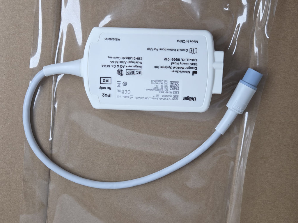 Dräger Infinity MCable Nellcor OxiMax MS20668 rear identification label