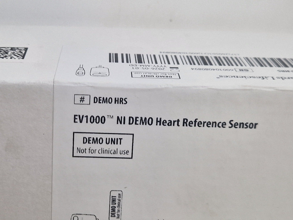 Edwards EV1000 NI Demo Heart Reference Sensor box label DEMOHRS not for clinical use