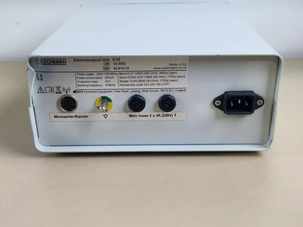 Eschmann E10 electrosurgical generator with footswitch