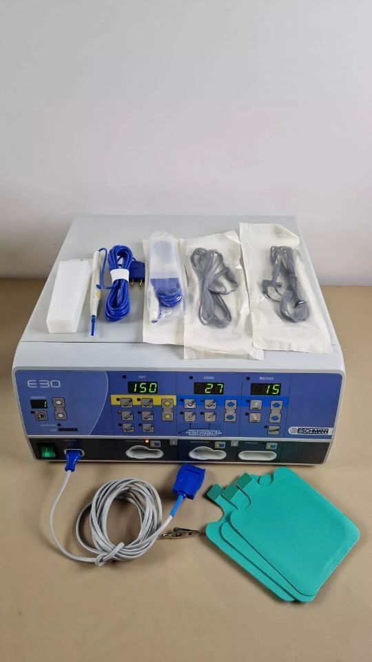 Eschmann E30 electrosurgical generator with handpiece and footswitch