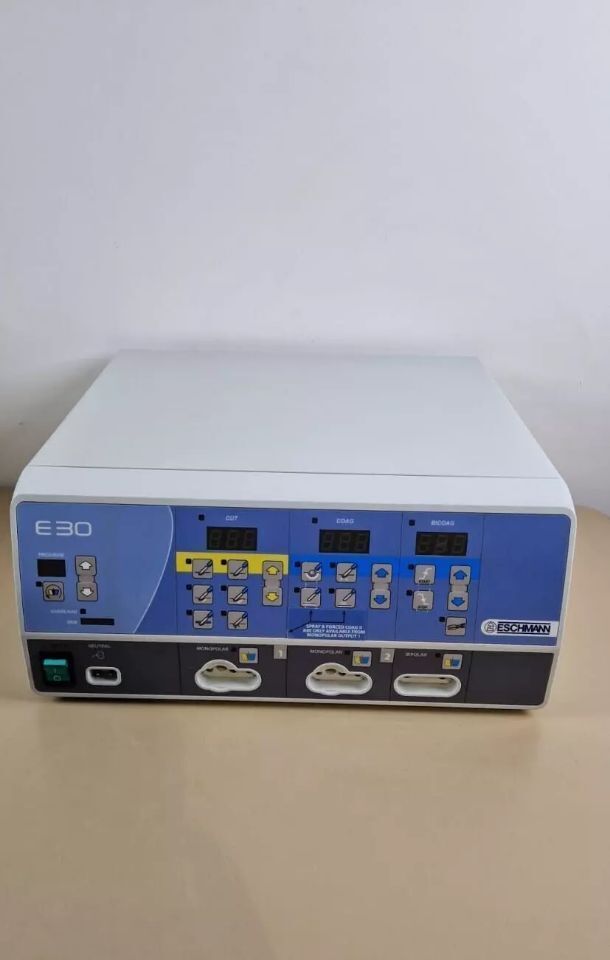 Eschmann E30 electrosurgical generator with handpiece and footswitch