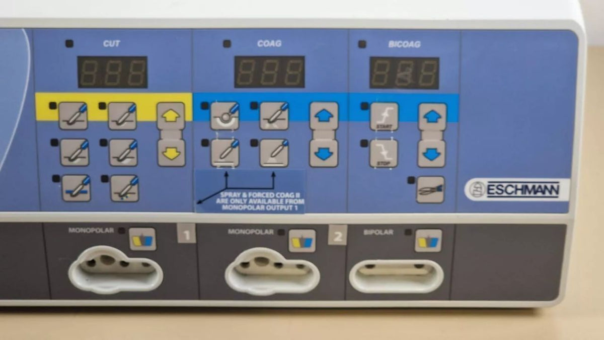 Eschmann E30 electrosurgical generator with handpiece and footswitch