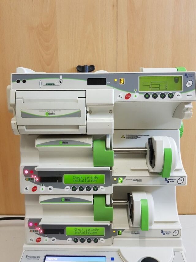 FRESENIUS DPS VISIO SYRINGE INFUSION PUMPS WITH ORCHESTRA BASE PRIMEA MODULE