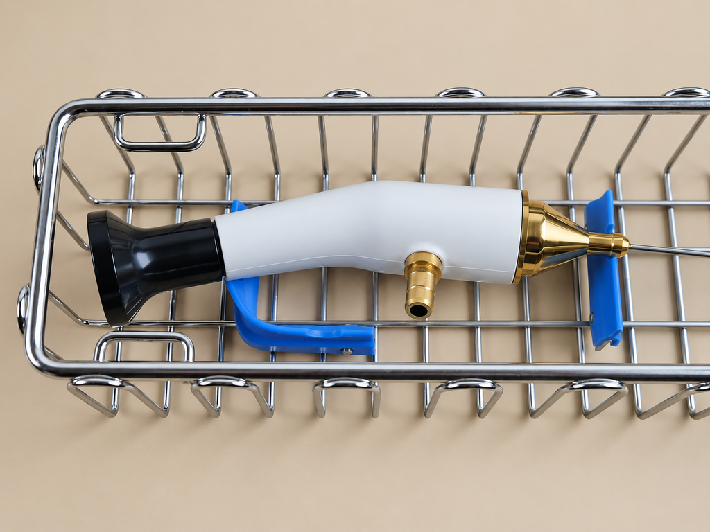 GYNECARE VersaScope hysteroscope in sterilisation basket