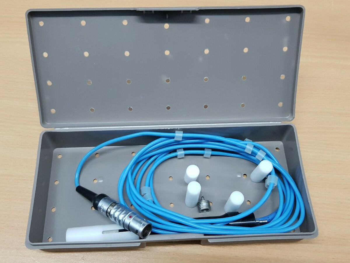 Gyrus ACMI Viper 70338030 handpiece, cable and attachment in the supplied perforated tray