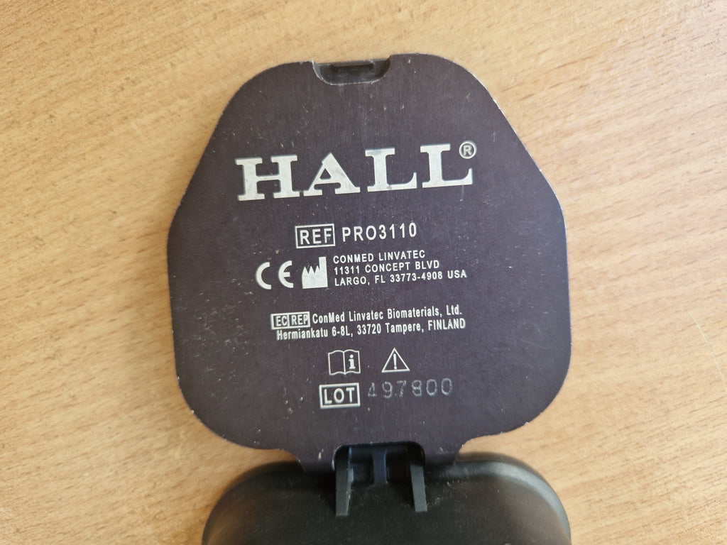 Hall Linvatec PRO3110 sterile transfer battery case label