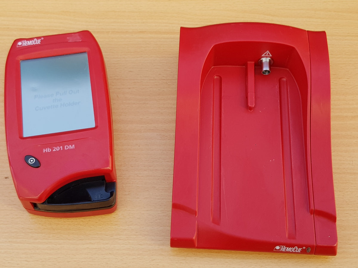 HemoCue Hb 201 DM analyzer with docking station