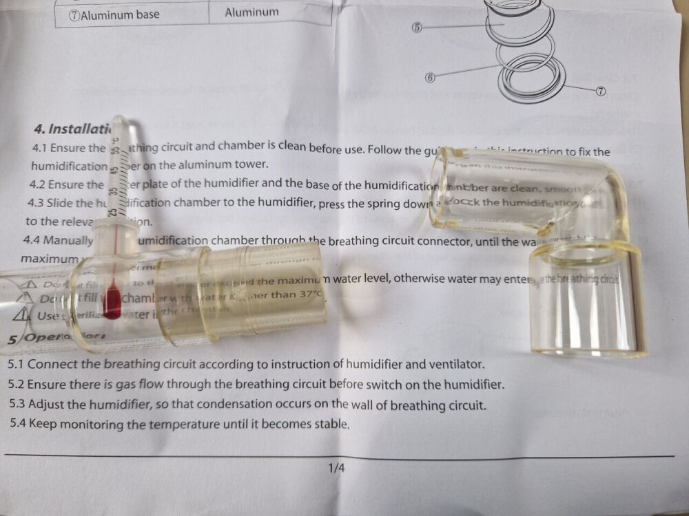 INSPIRED VHB10A medical humidifier photo 2
