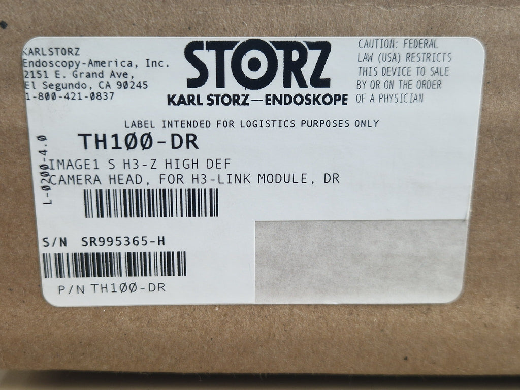 Karl Storz TH100-DR H3-Z high definition camera head box label