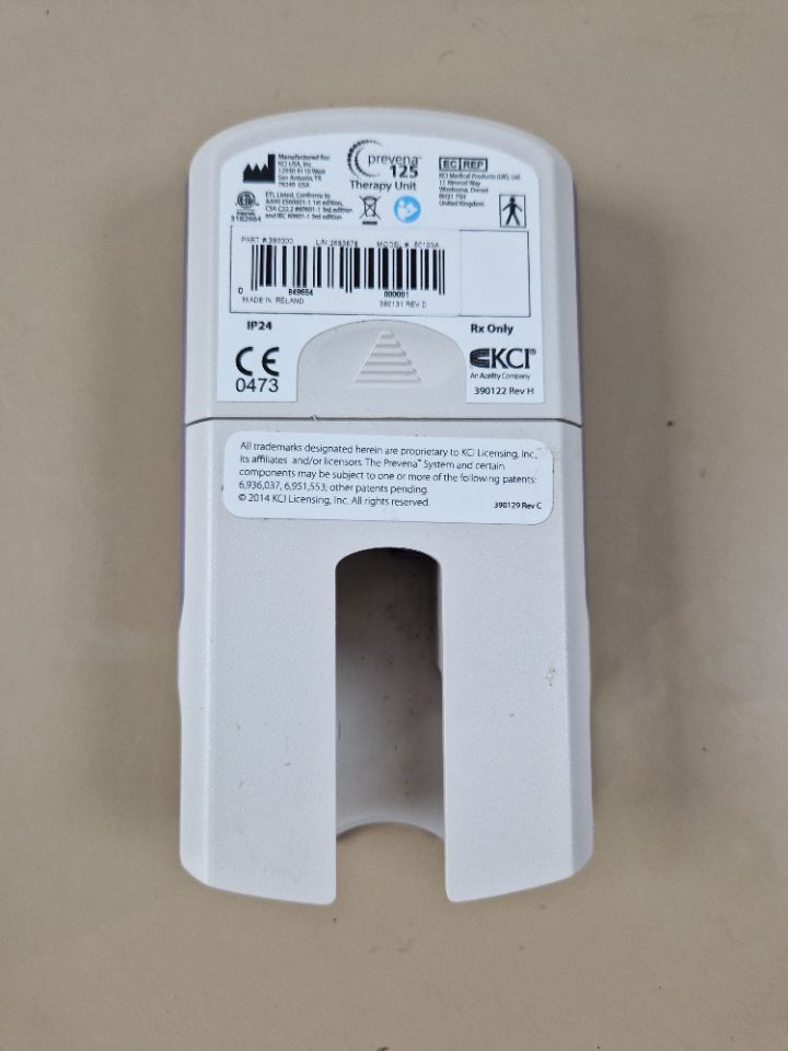 KCI Prevena 125 negative pressure wound therapy pump