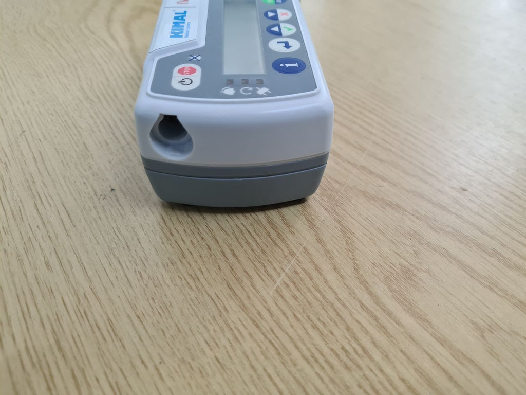 Kimal iVantage infusion pump with pole clamp power adapter and carry case