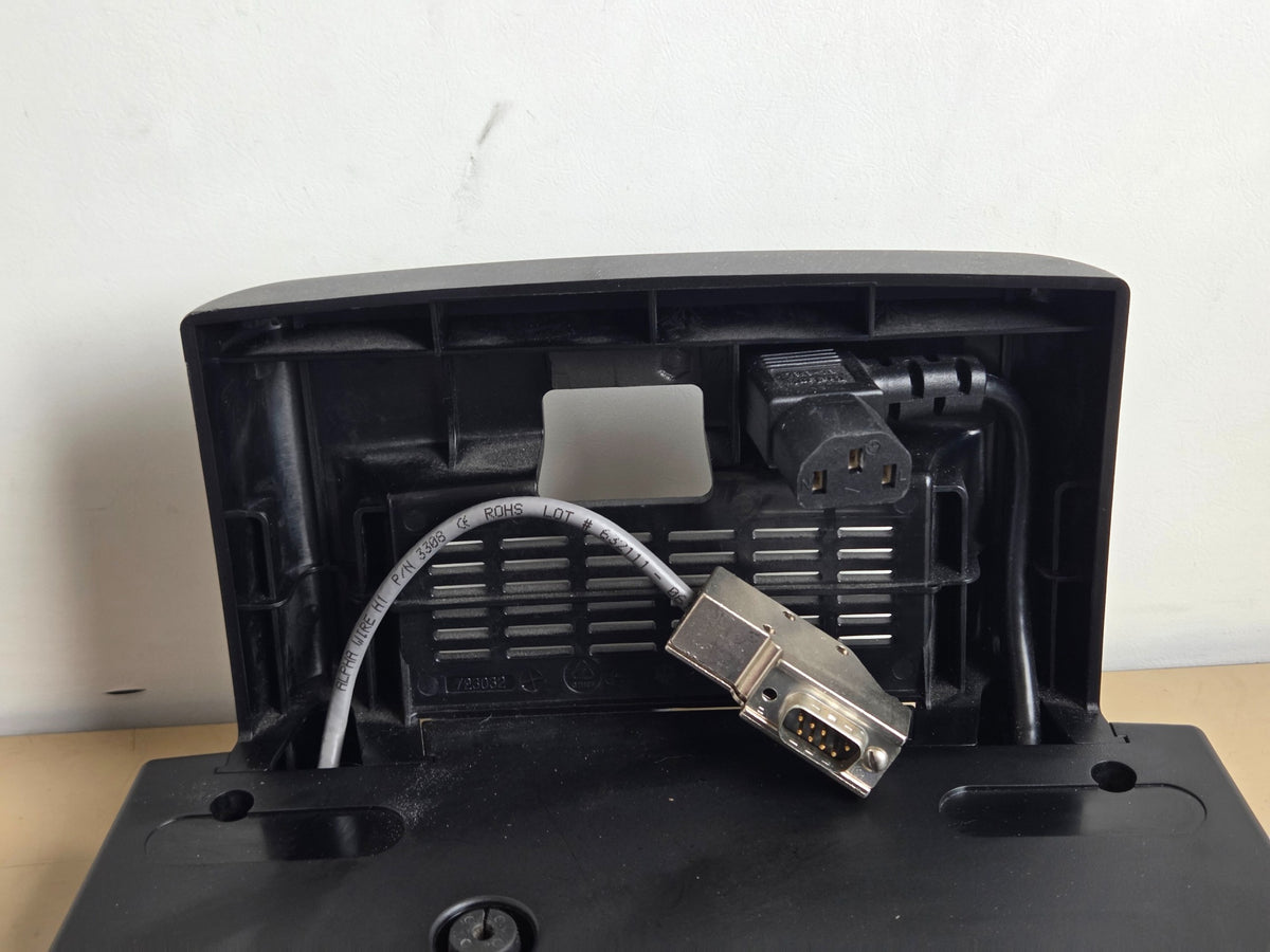 LIFEPAK CodeManagement Module rear connector and mains cable connections
