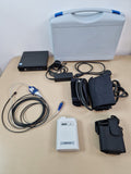 Meditech ABPM-04 ambulatory blood pressure monitor complete system with HP EliteDesk PC, cuffs, interface cable, pouch and carry case