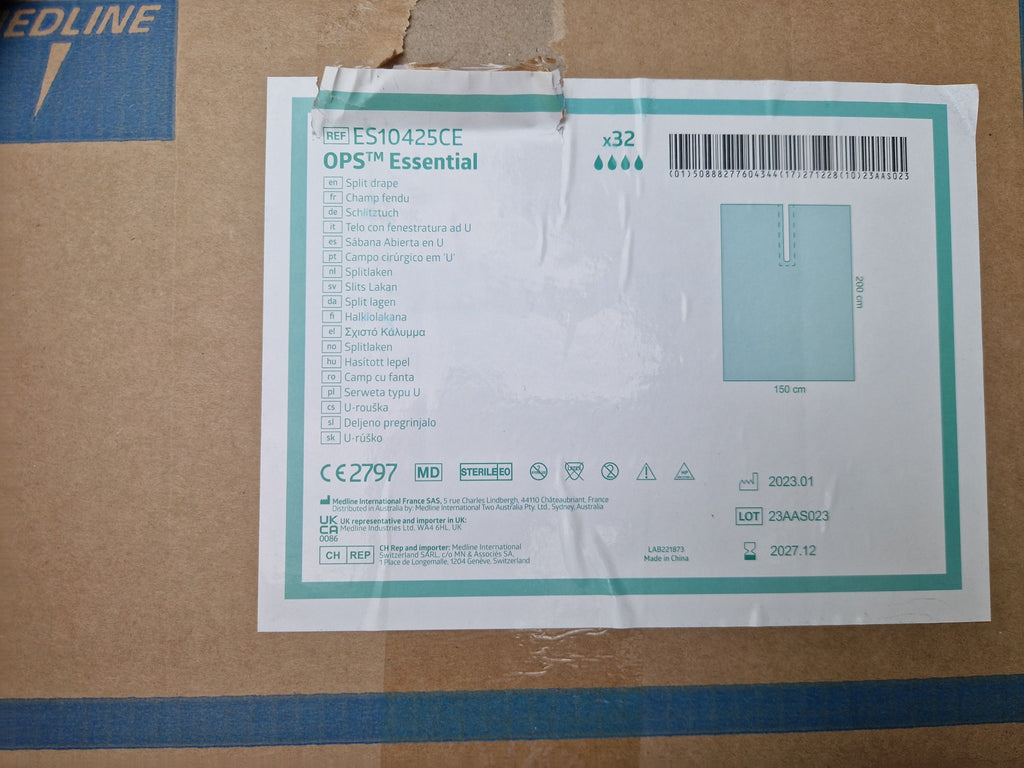 Medline OPS Essential ES10425CE box label quantity 32