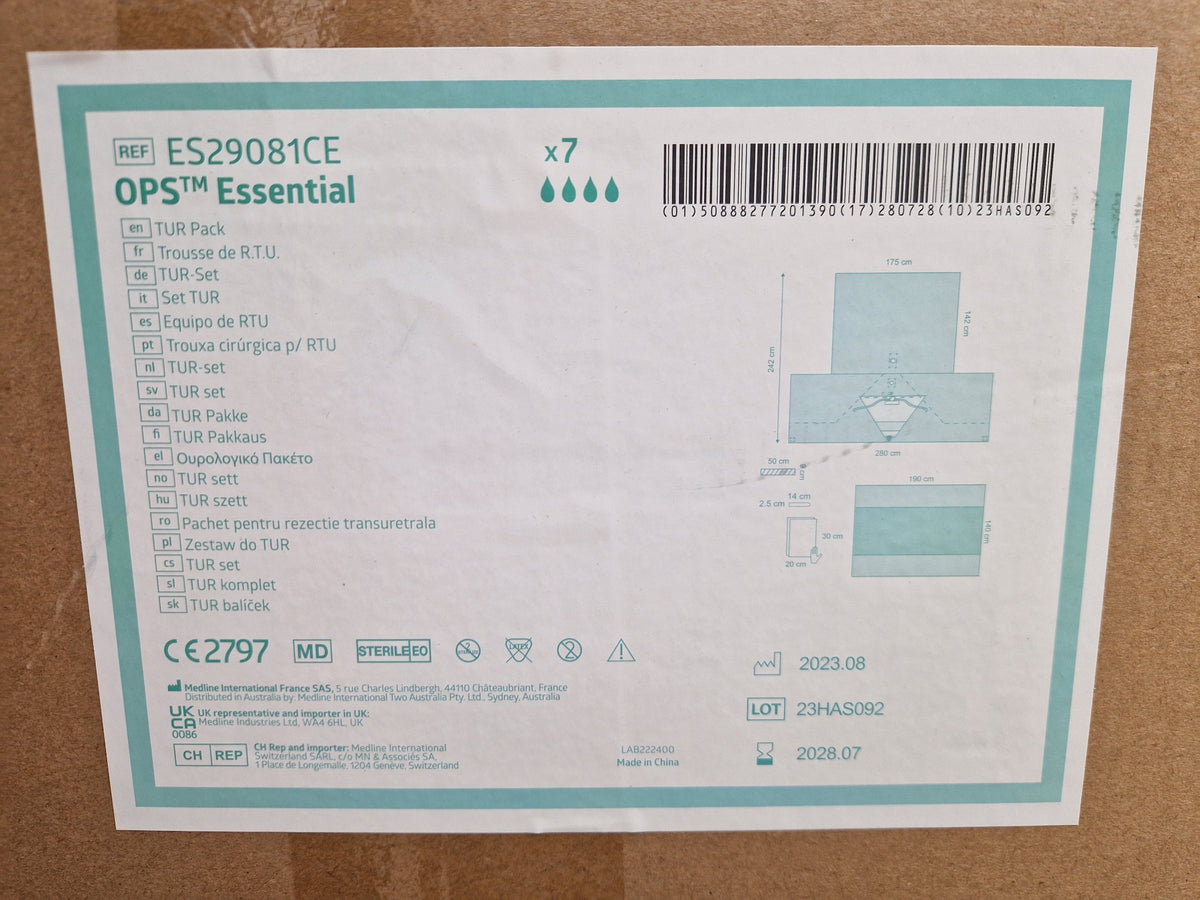 Medline OPS Essential ES29081CE TUR Pack box quantity 7