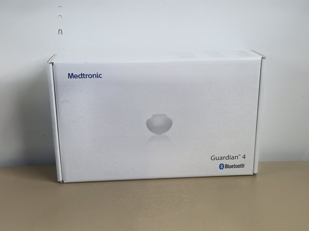 Medtronic Guardian 4 transmitter kit original box front with Bluetooth marking