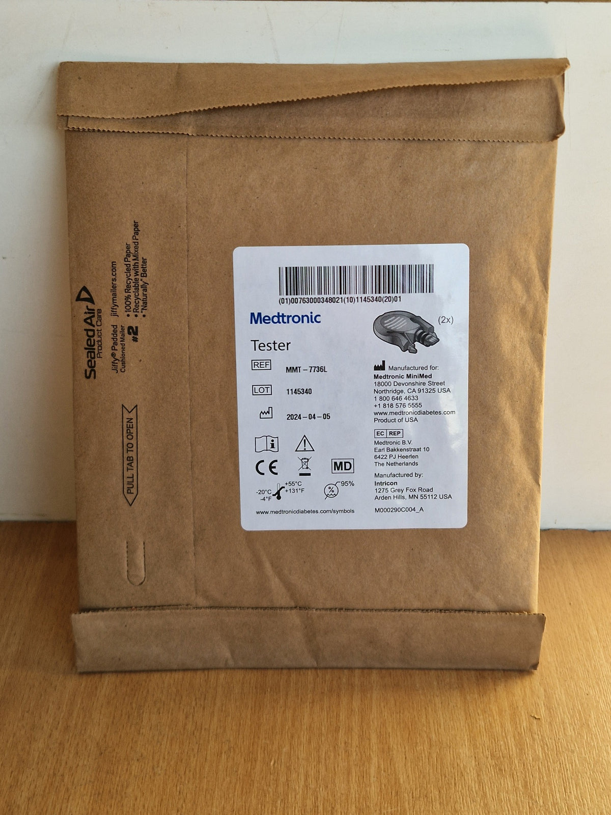 Medtronic MMT-7736L Tester sealed 2-pack for Guardian transmitters