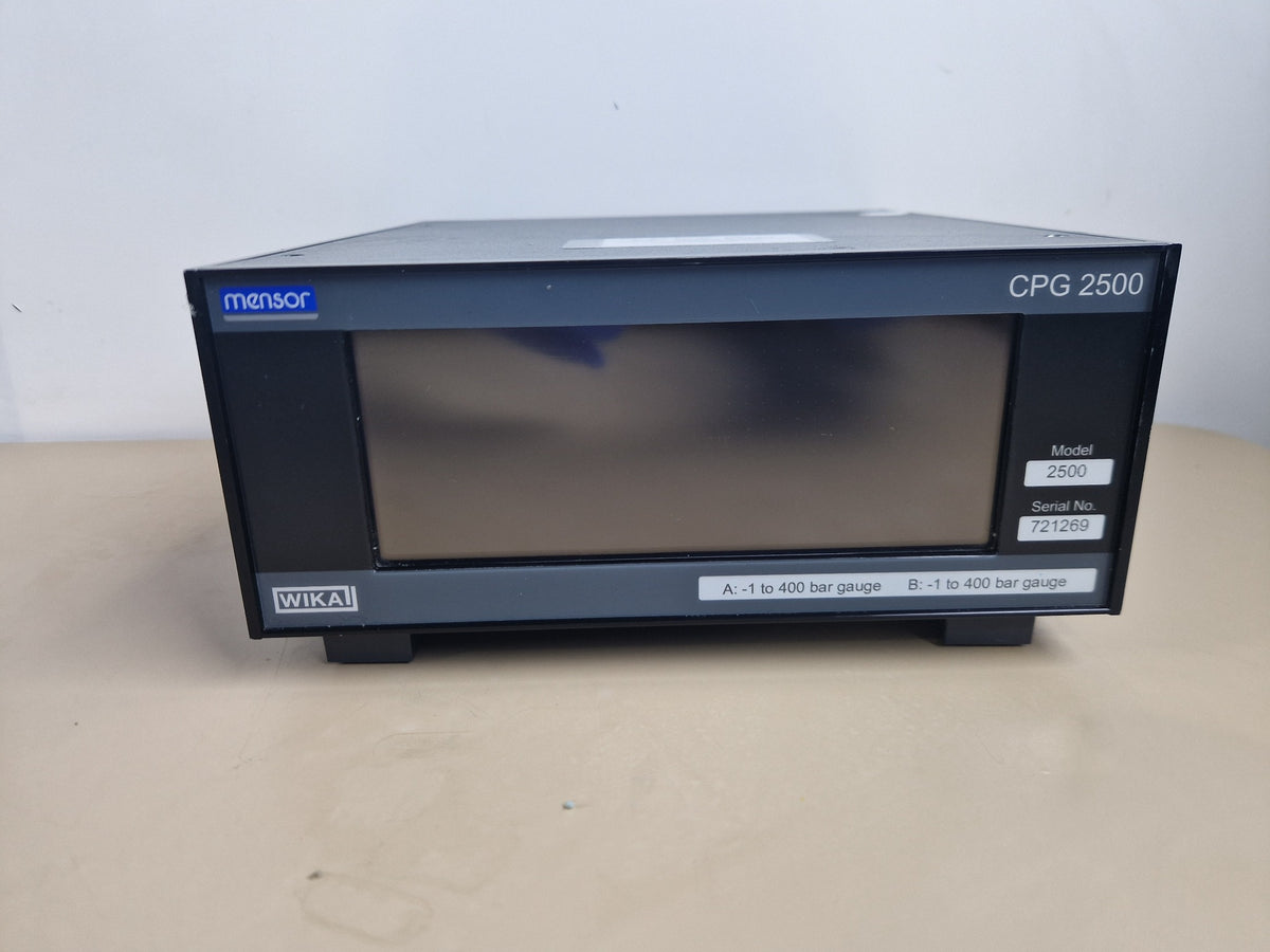 Mensor WIKA CPG2500 dual channel precision pressure indicator front view