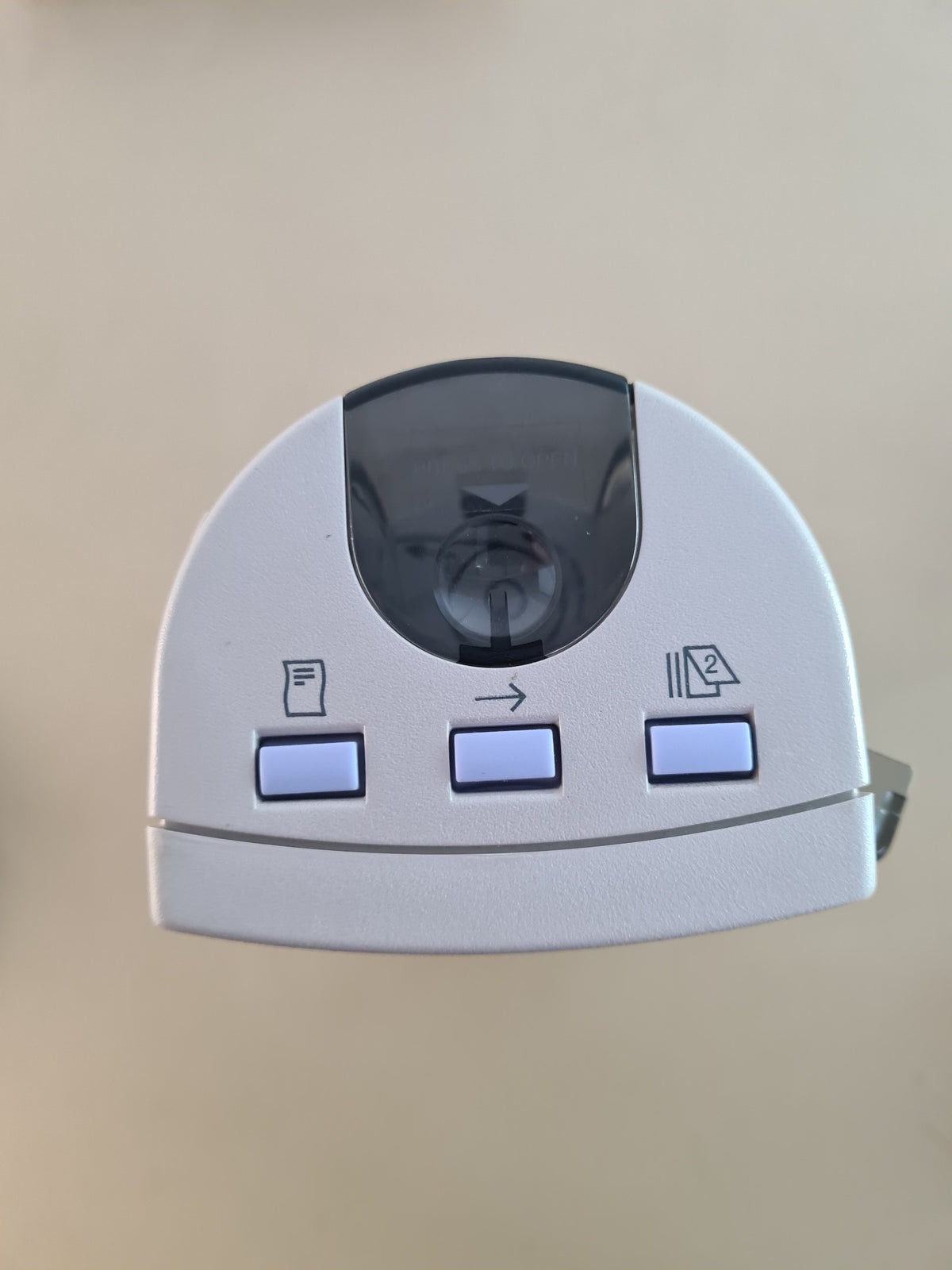 Top view of Nellcor N-20PA showing printer section and control buttons