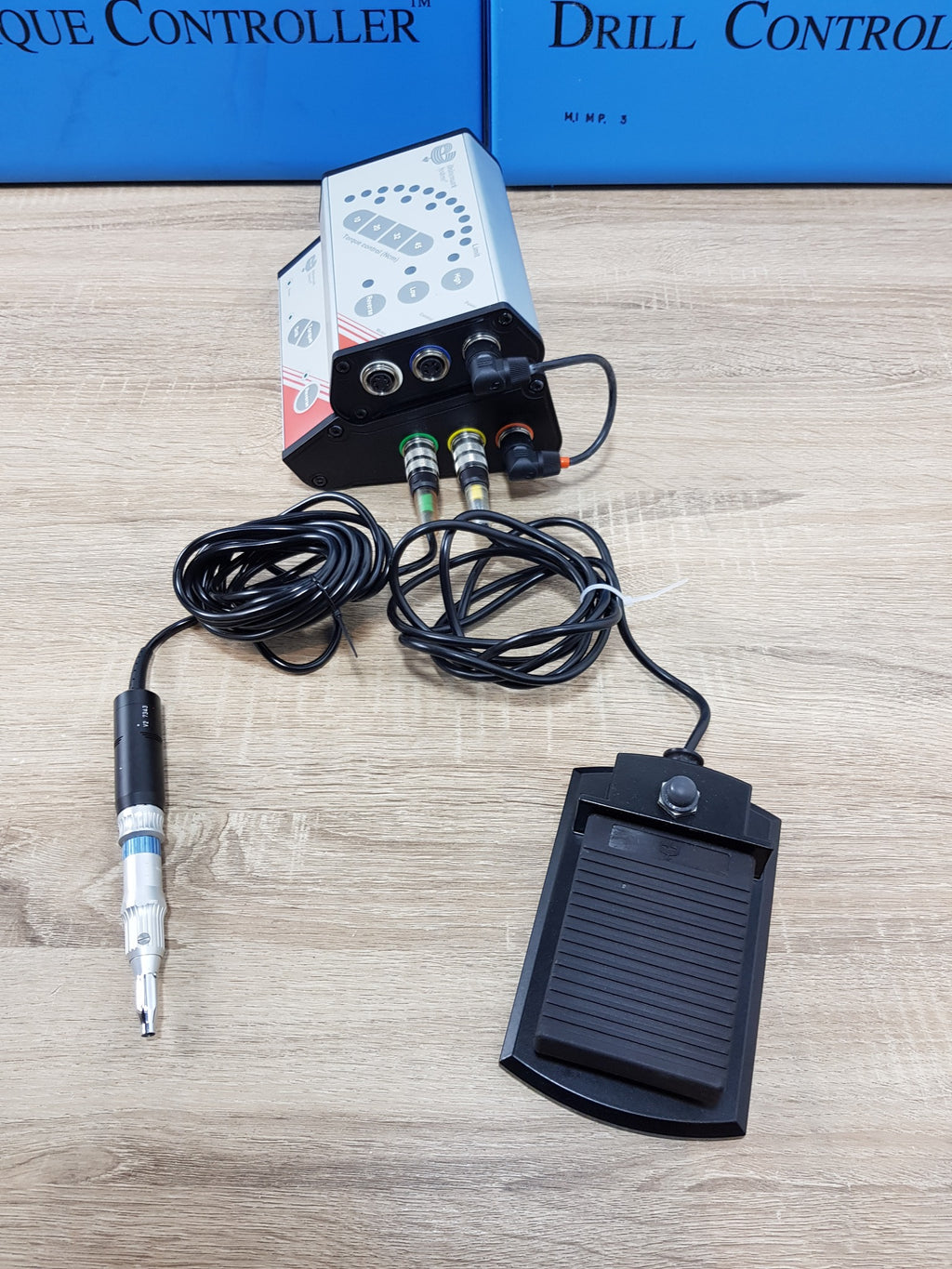 Nobel Biocare Branemark System torque controller drill controller motor handpiece and footswitch side view