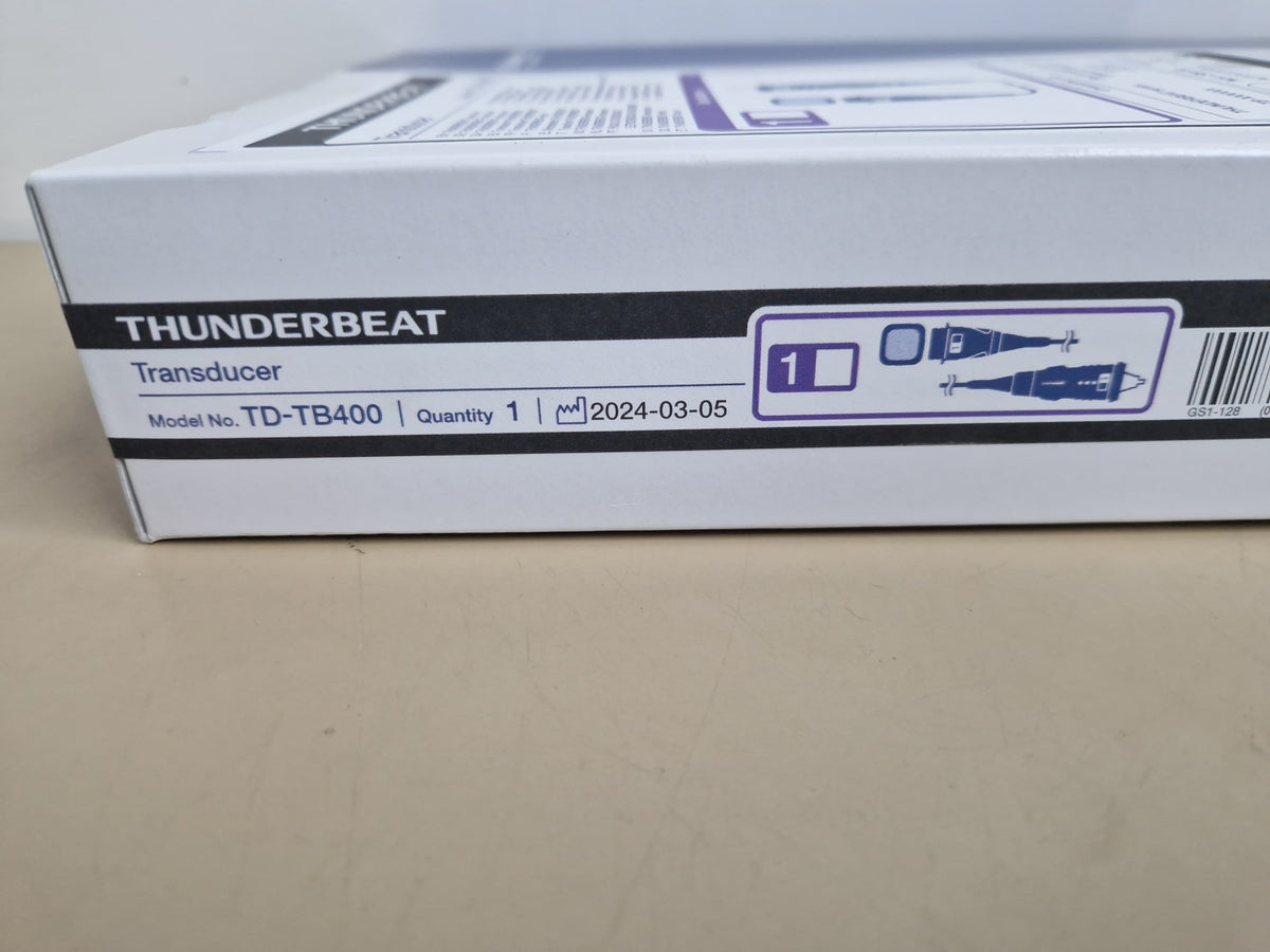 Olympus THUNDERBEAT TD-TB400 box label and manufacturing date