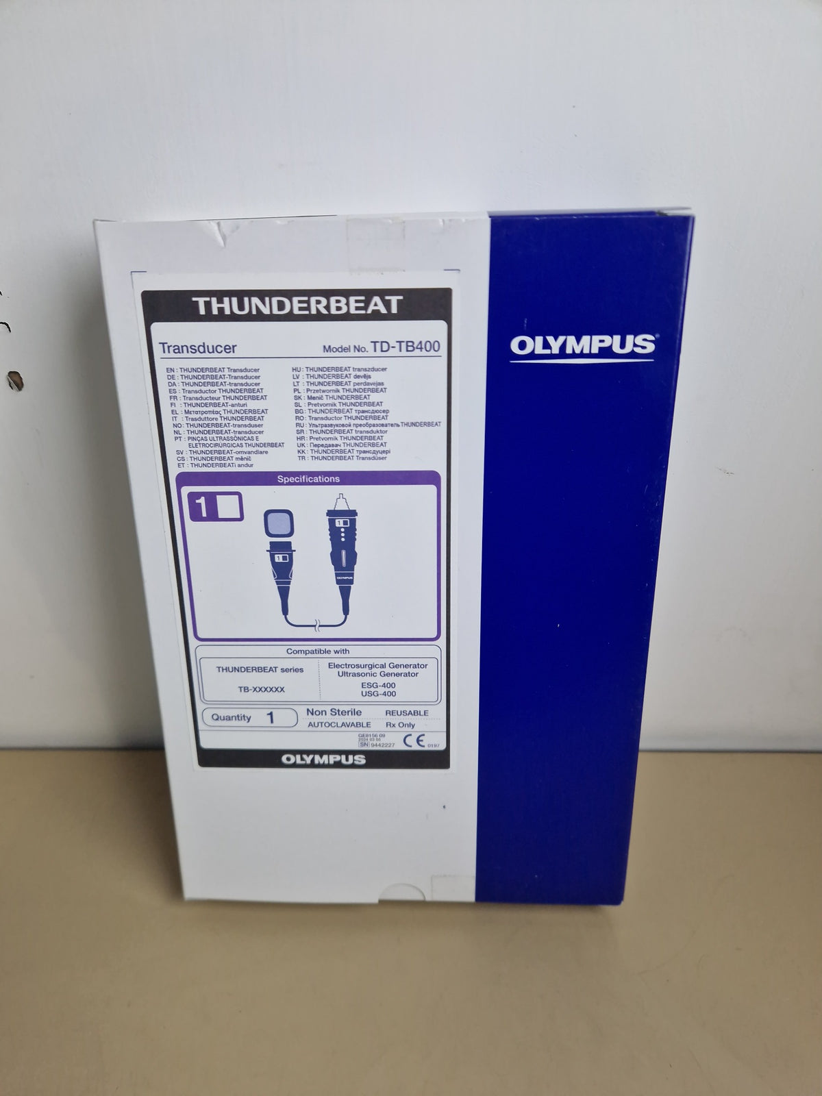 Olympus THUNDERBEAT TD-TB400 original box front