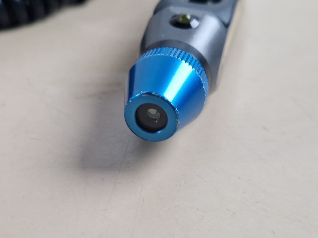 Omega Laser Systems probe aperture front close-up