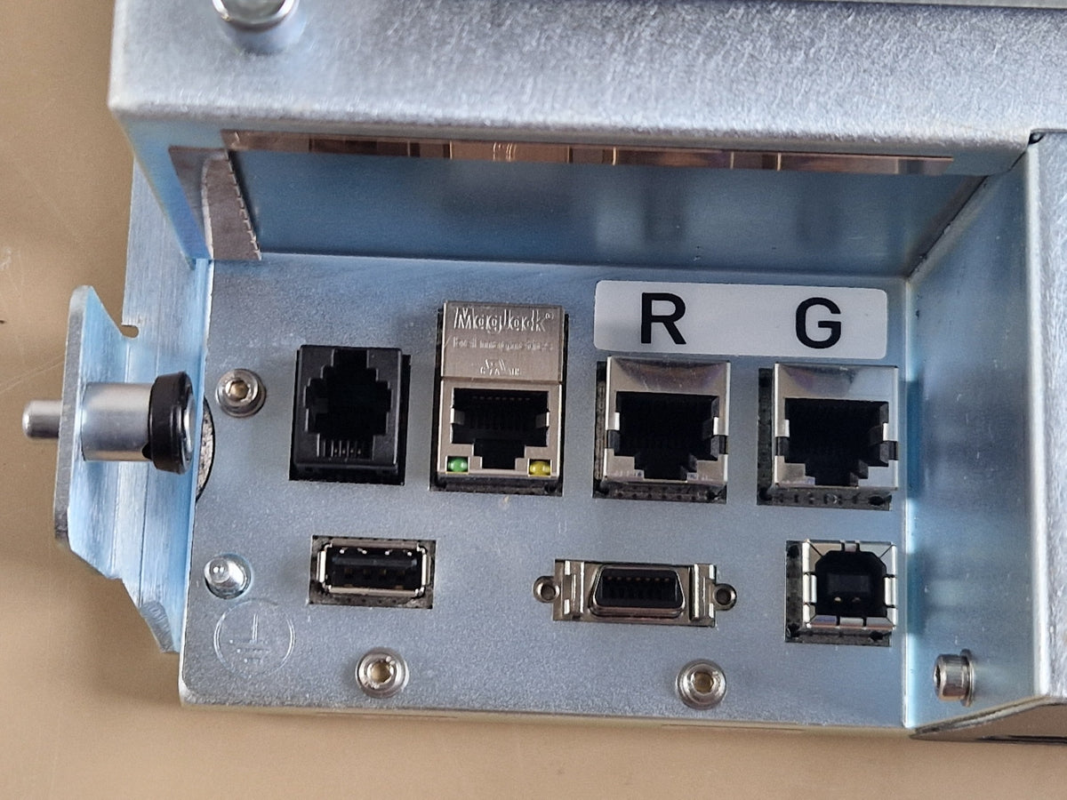 Optos Monaco P200TE internal control chassis D-sub interface connectors
