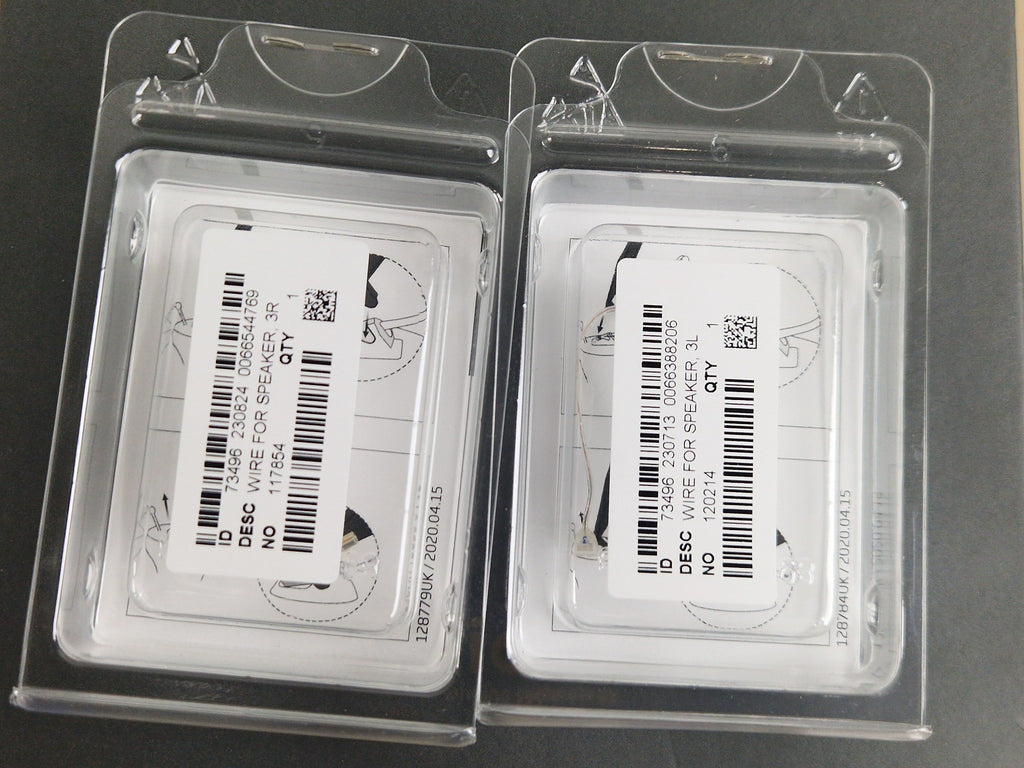 Oticon speaker wire 3R and 3L accessory labels