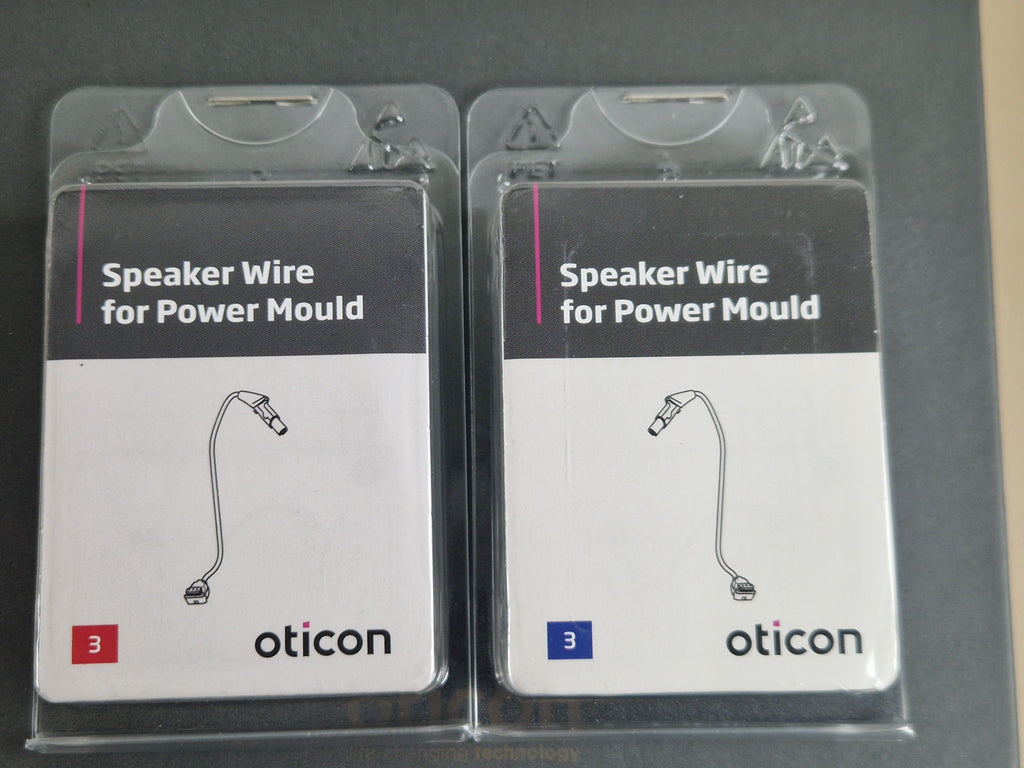 Oticon Speaker Wire for Power Mould size 3 left and right