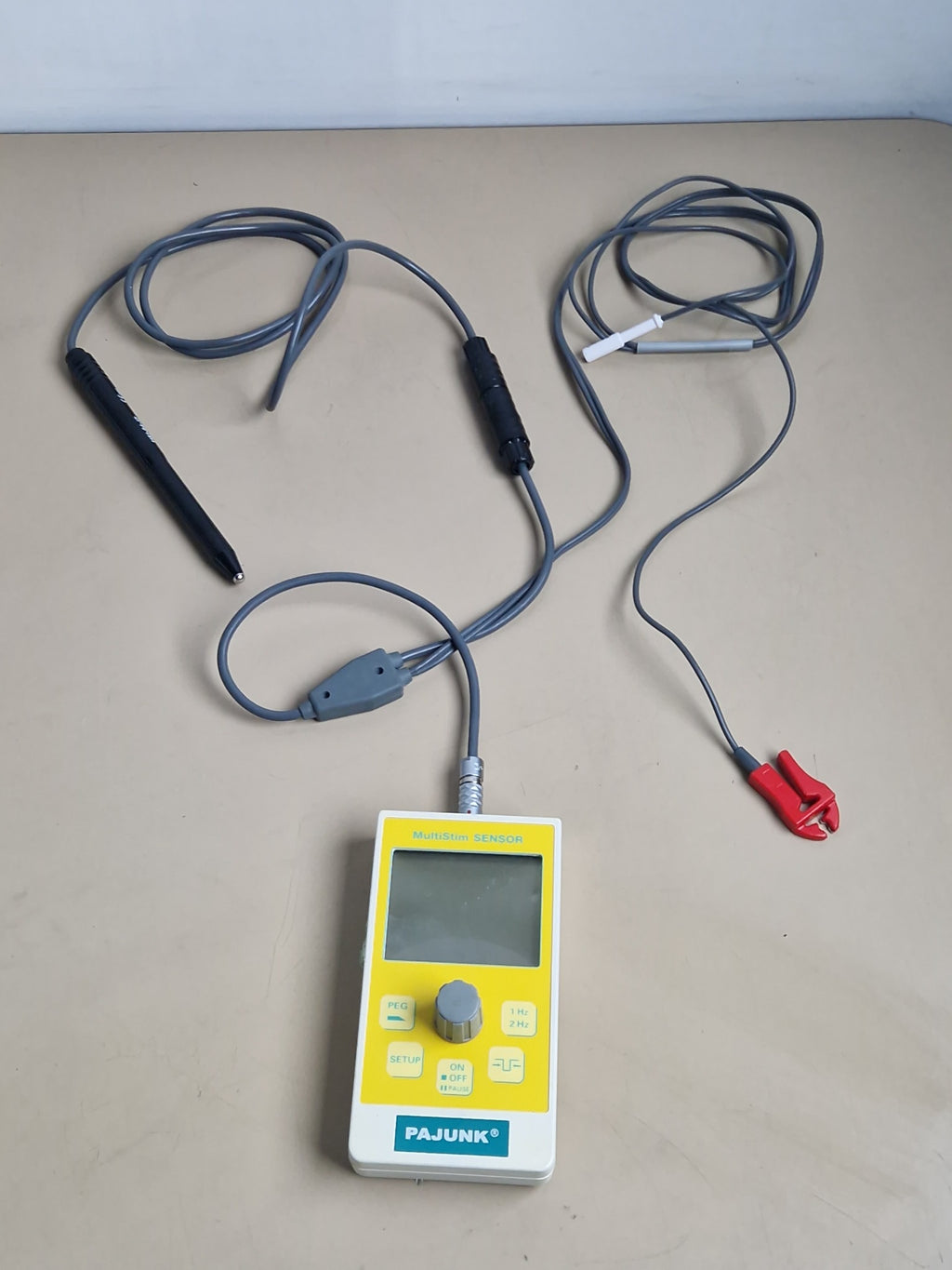 PAJUNK MultiStim SENSOR with stimulation handle patient cable and electrode clamp