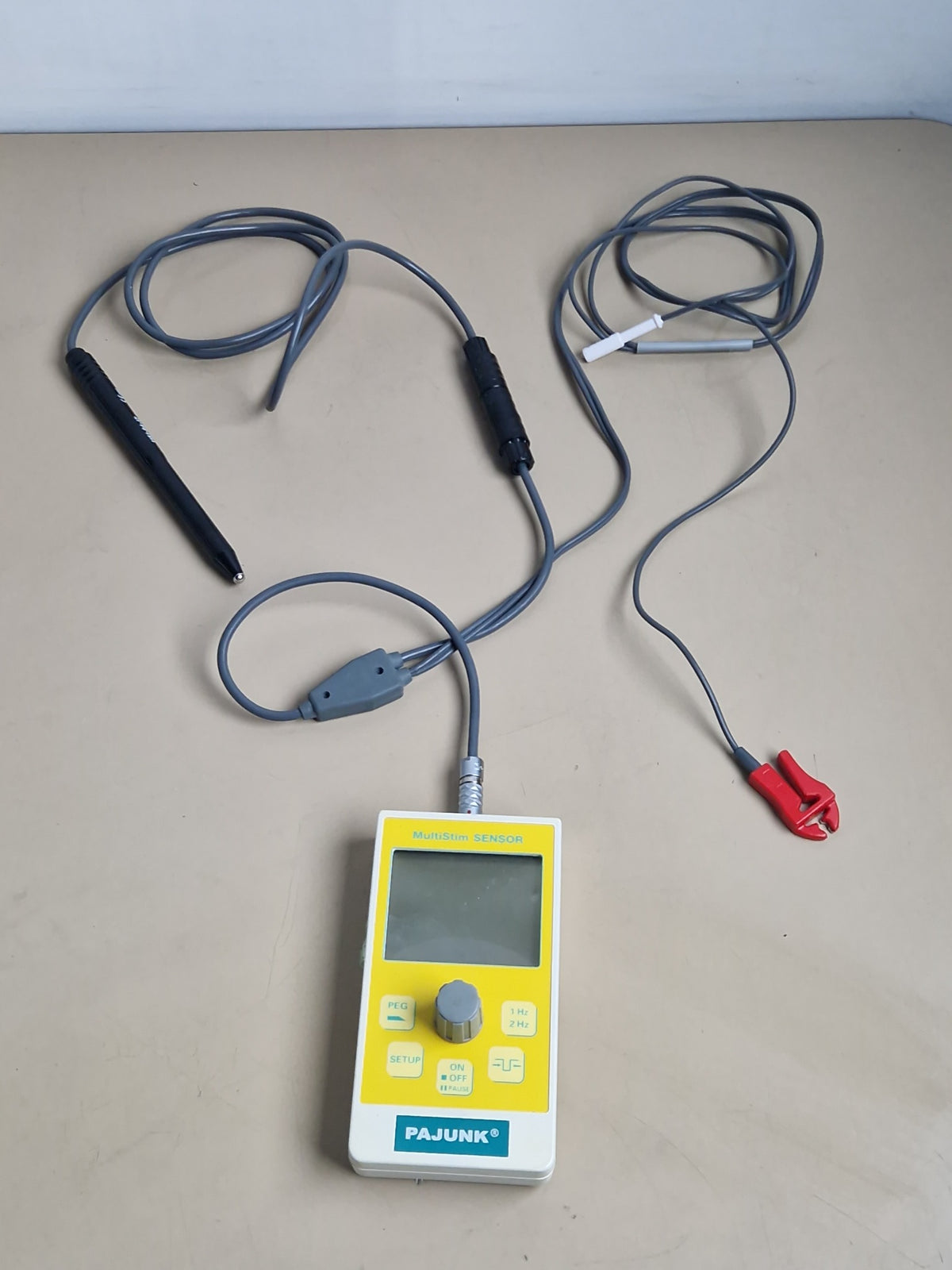 PAJUNK MultiStim SENSOR with stimulation handle patient cable and electrode clamp