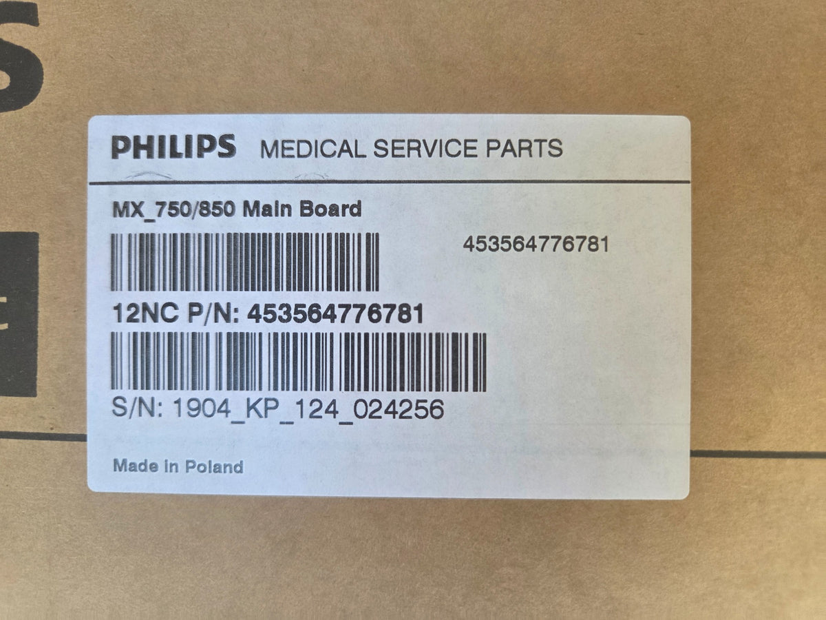 Original Philips MX750 MX850 main board packaging label, part 453564776781