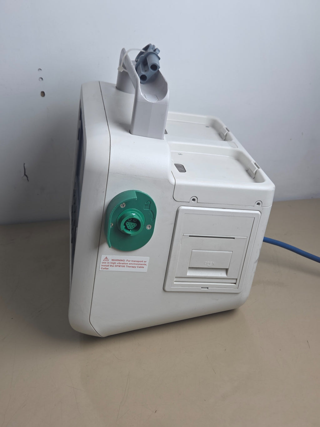 Philips Efficia DFM100 defibrillator monitor with hard paddles — actual item