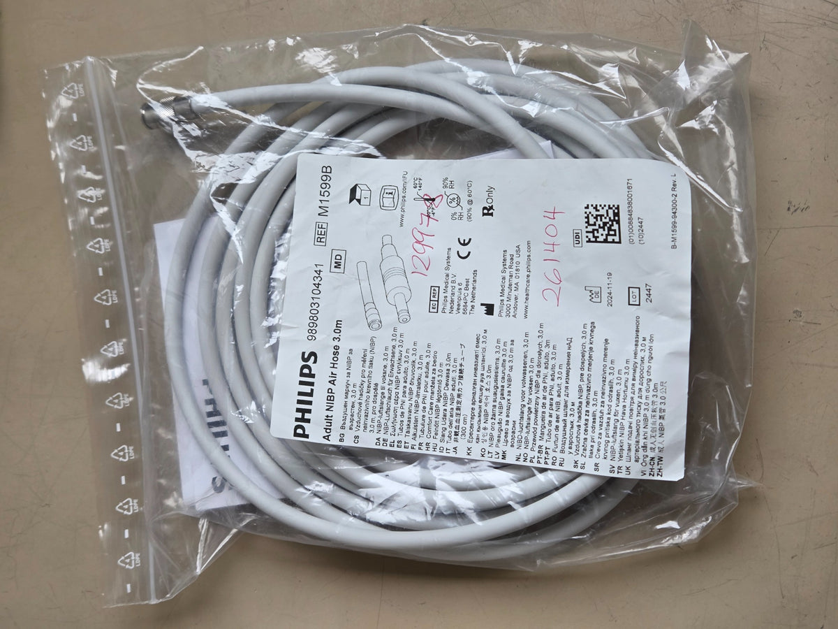 Philips adult NIBP air hose included with IntelliVue MP5
