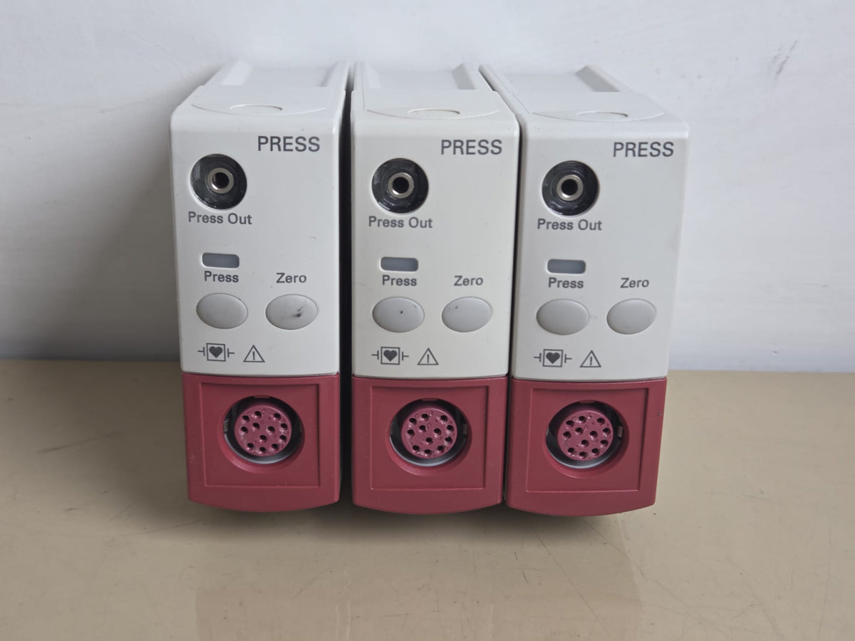 Three Philips M1006B C01 PRESS modules front view with Press Out