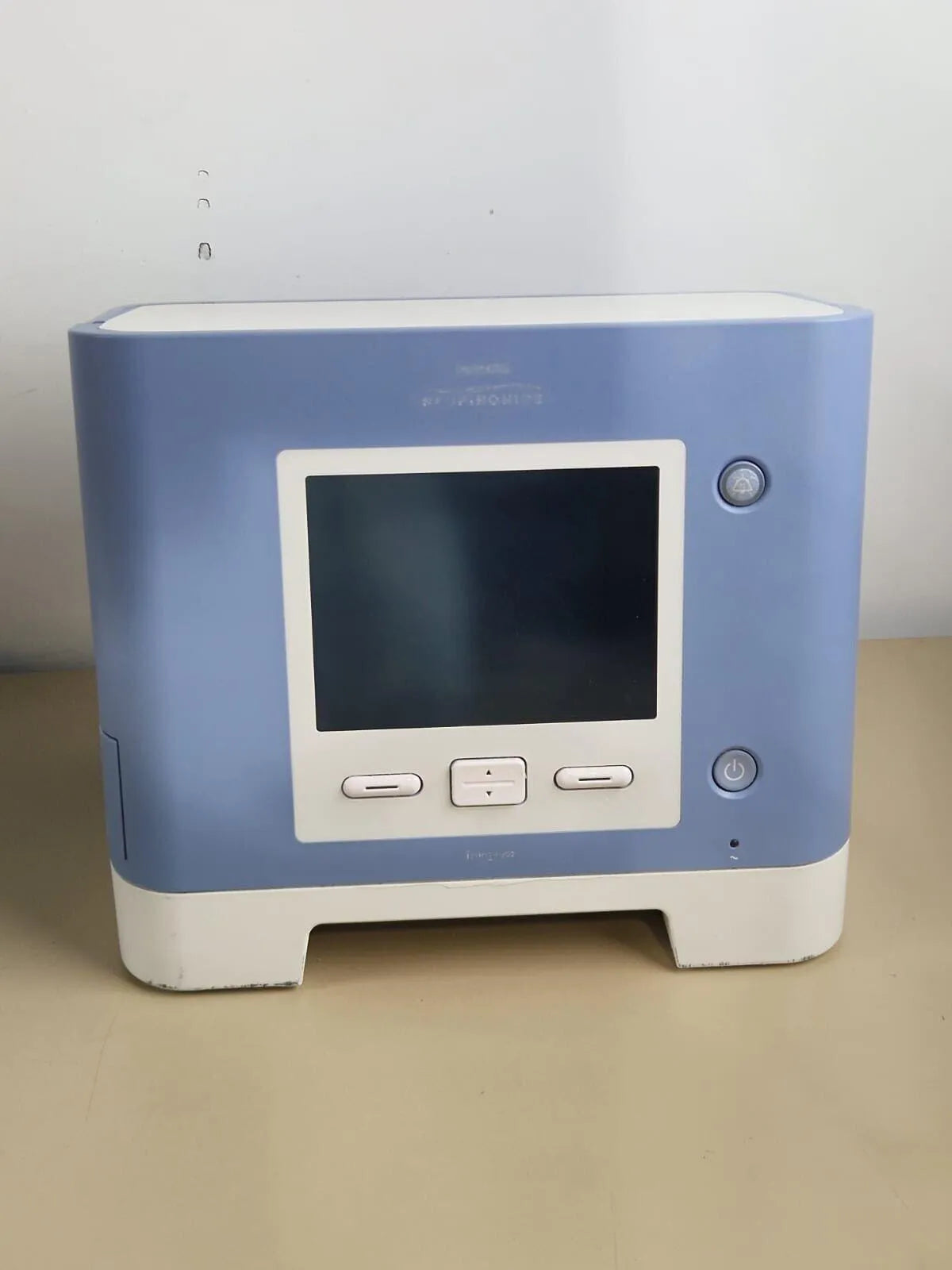 Philips Respironics Trilogy 202 ventilator front view with display off