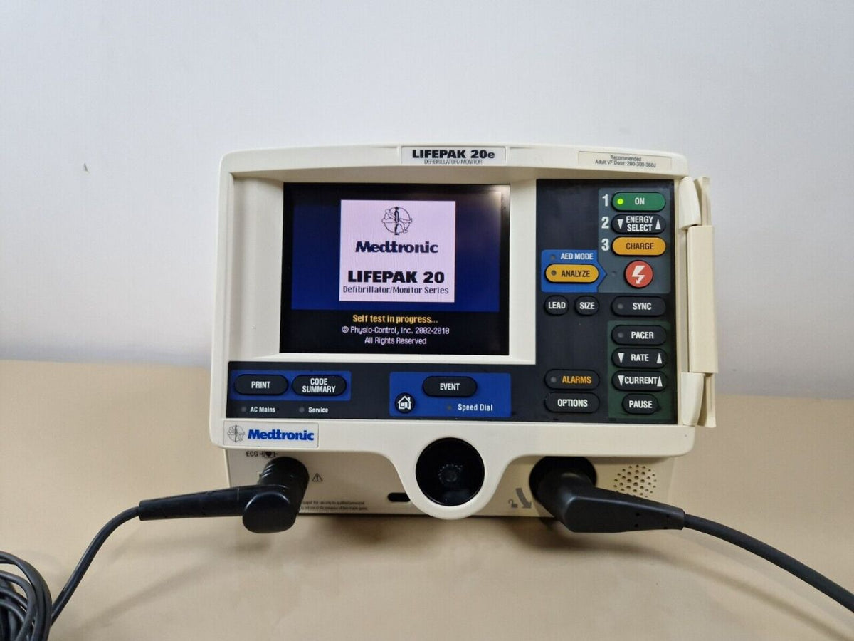 PHYSIO-CONTROL 20e pacer with ECG cable - Medtronic Physio Control lifepak 20E Monitor