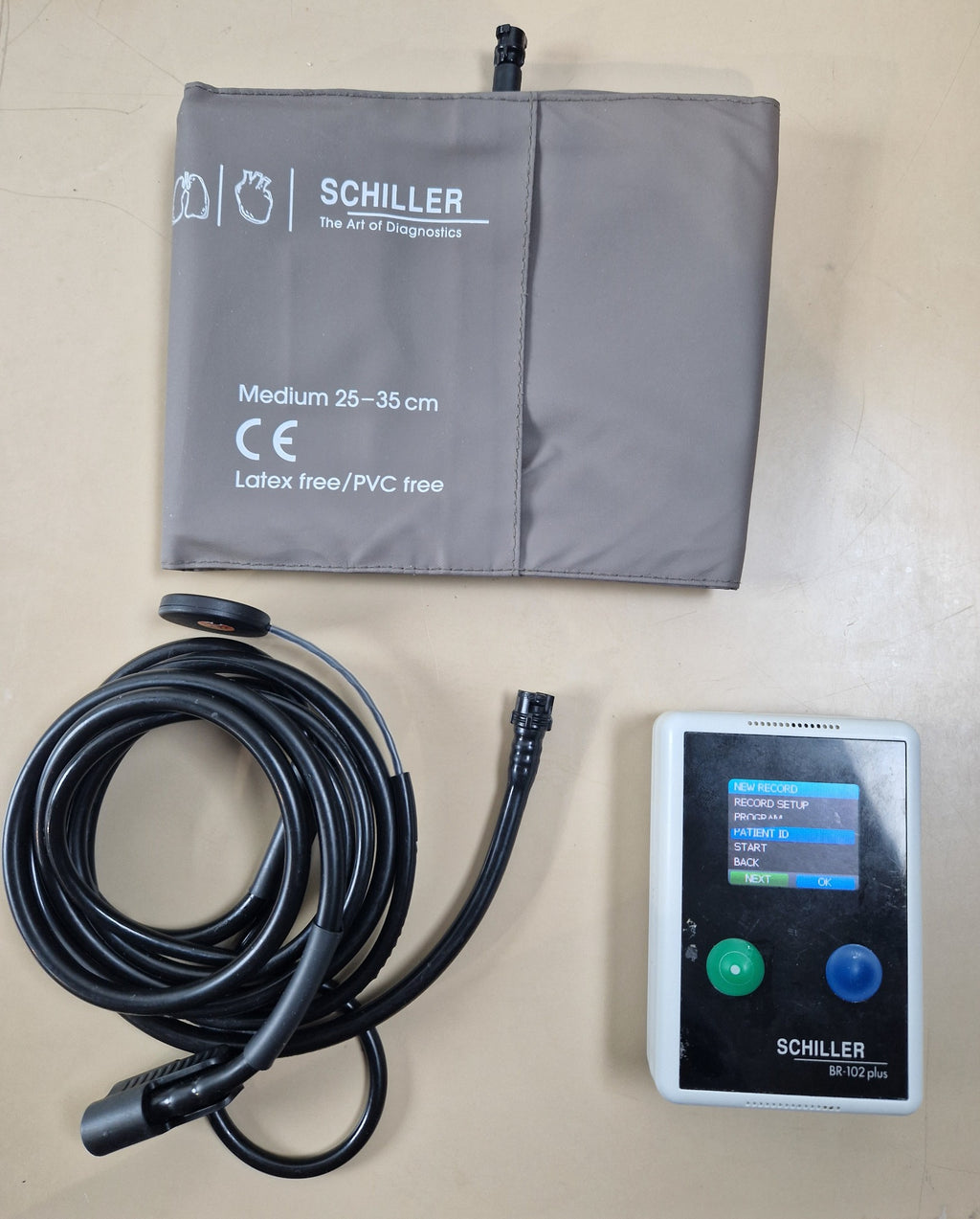 SCHILLER BR-102 plus with medium cuff and hose