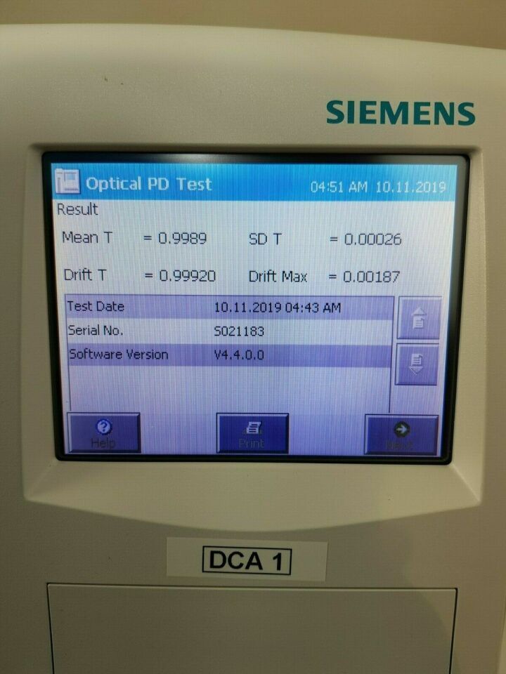 Siemens DCA Vantage SW chemistry analyzer