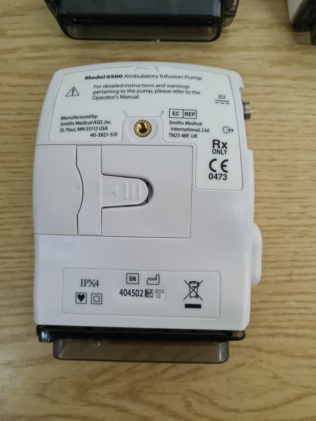 Smiths Medical CADD-Legacy Plus Model 6500 ambulatory infusion pump front view