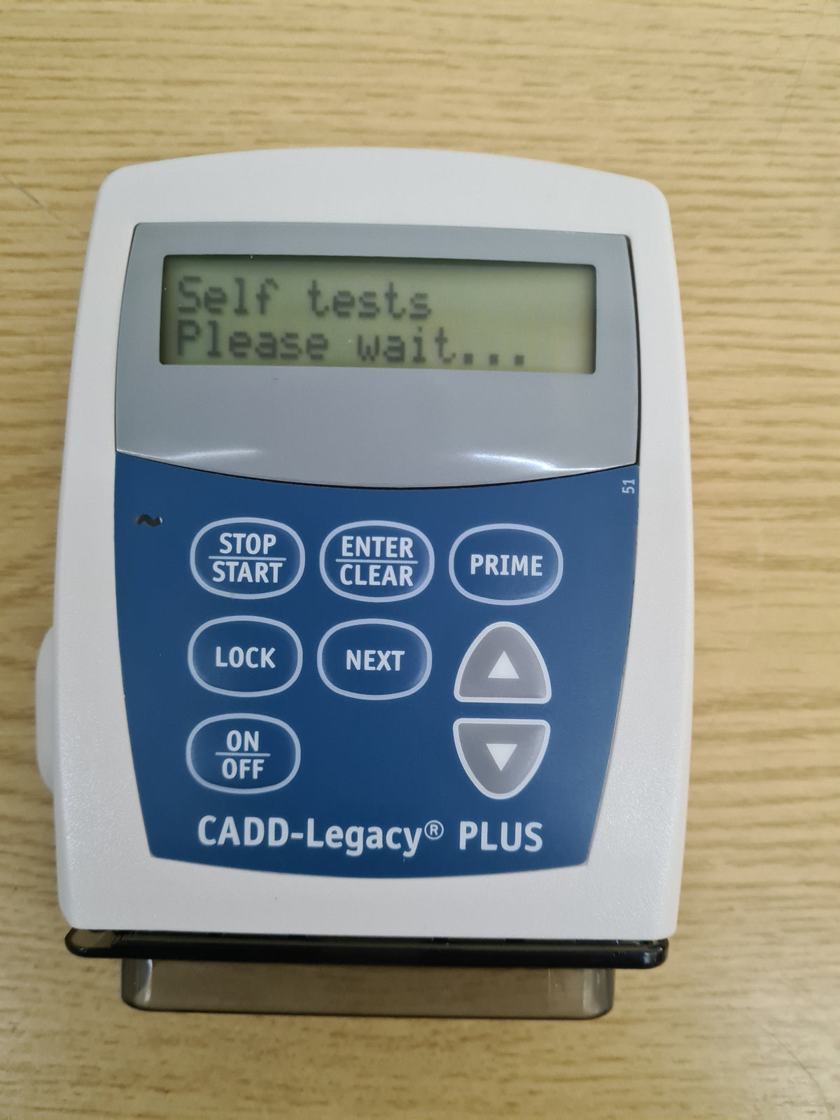 Smiths Medical CADD-Legacy Plus 6500 self-test screen